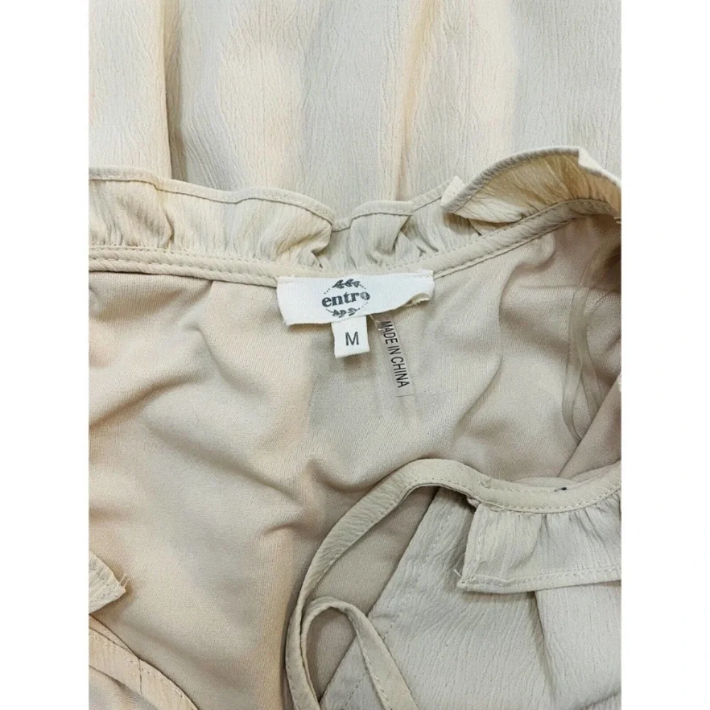 Entro Ruffle Dress Nude - Picture 2 of 4